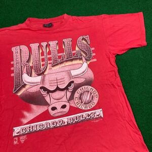Vintage Magic Johnson Chicago Bulls Shirt Mens XL Red NBA Basketball Logo 90s